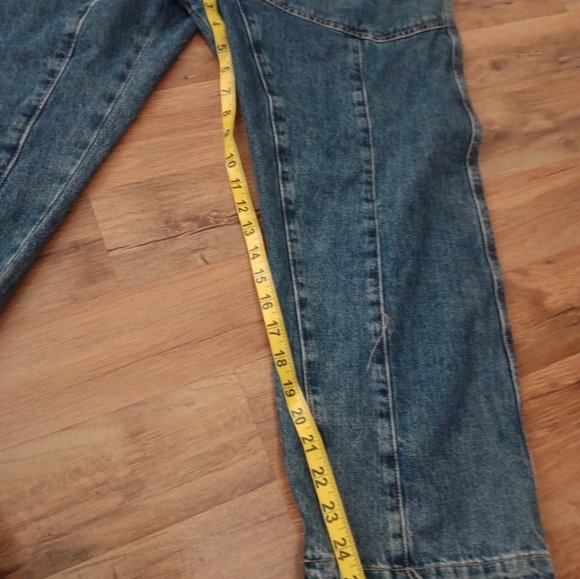 We The Free Blue Denim High Roller Jumpsuit Sz S - Picture 5 of 7